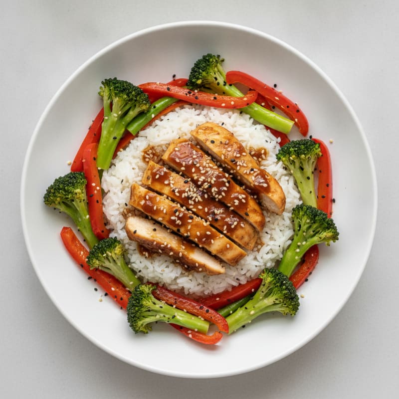 Teriyaki Chicken with Sesame Vegetables