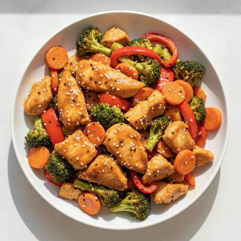 Teriyaki Chicken with Roasted Vegetables