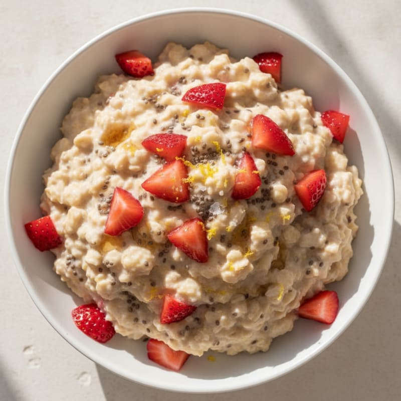 Strawberry Shortcake Overnight Oats