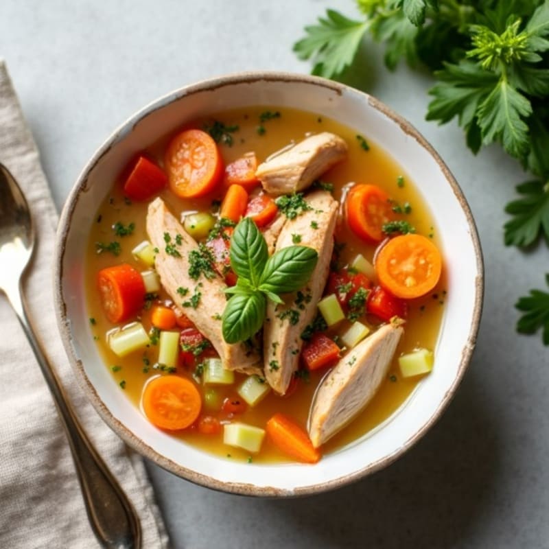 Hearty Fresh Herb Chicken Vegetable Soup