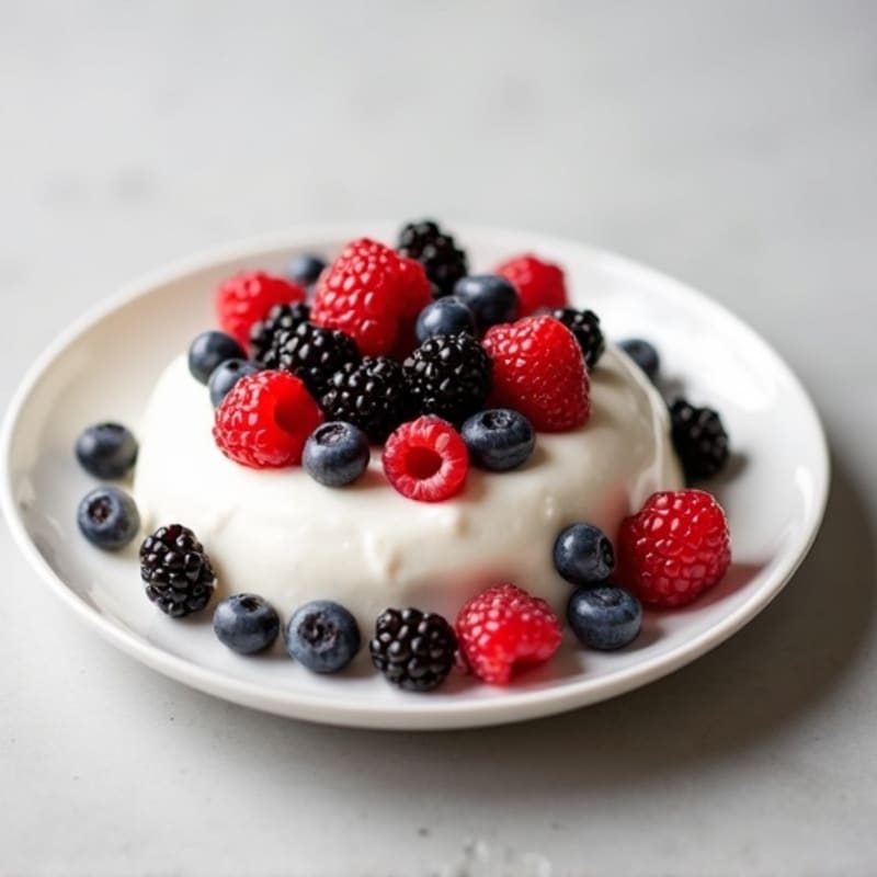 Vanilla Greek Yogurt with Mixed Berries