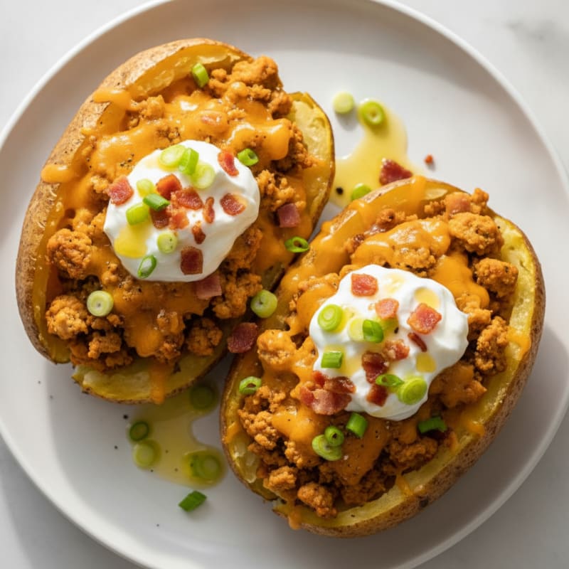 Bacon Cheddar Stuffed Potatoes