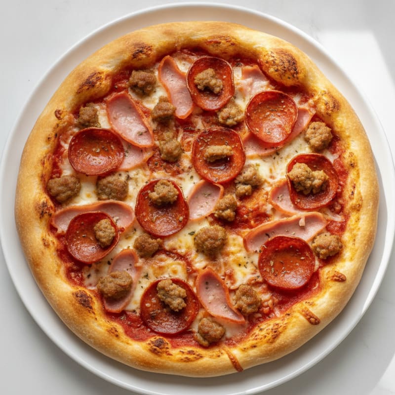 Meat Lovers Stuffed Crust Pizza