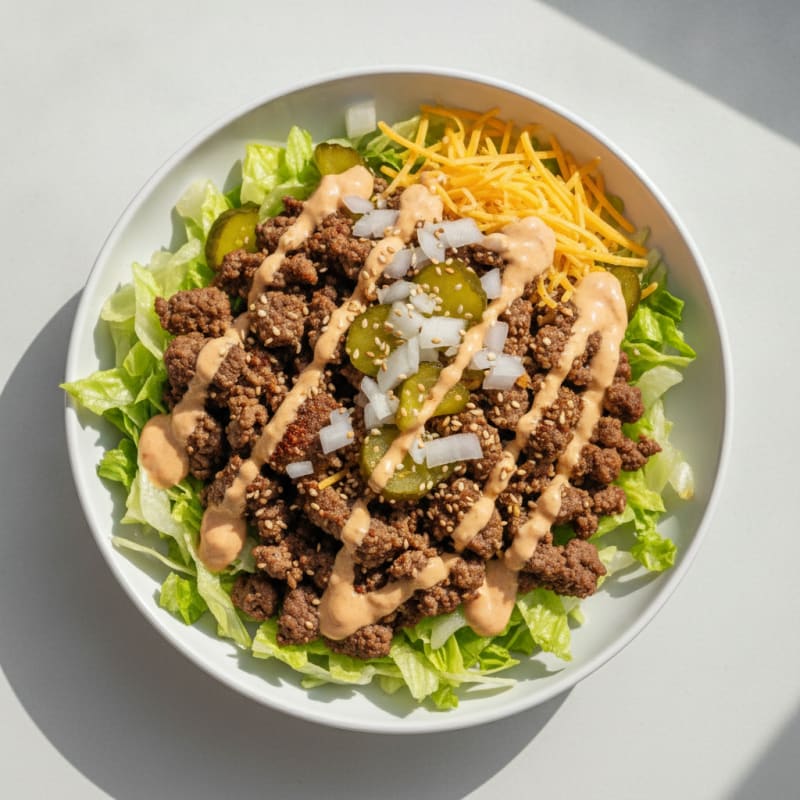 Big Mac Inspired Protein Power Bowl