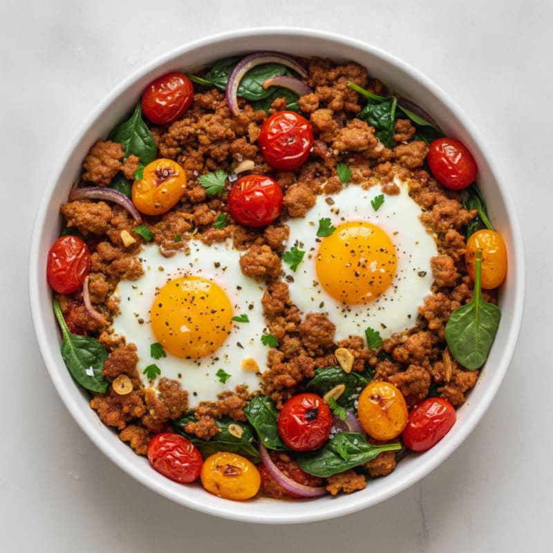 Baked Eggs with Roasted Tomatoes