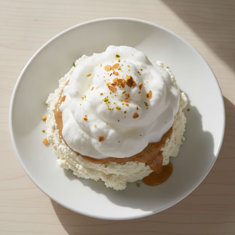 Cottage Cheese Protein Pudding with Egg White Whip
