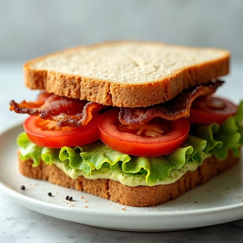 Whole Wheat BLT with Creamy Avocado