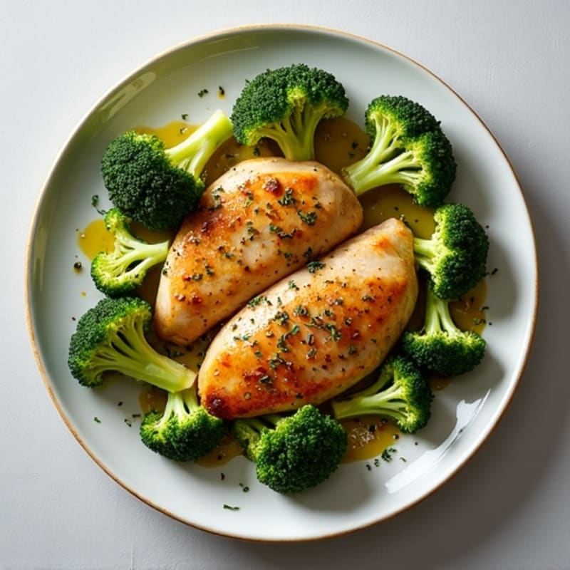 Sheet Pan Herb-Roasted Chicken and Broccoli