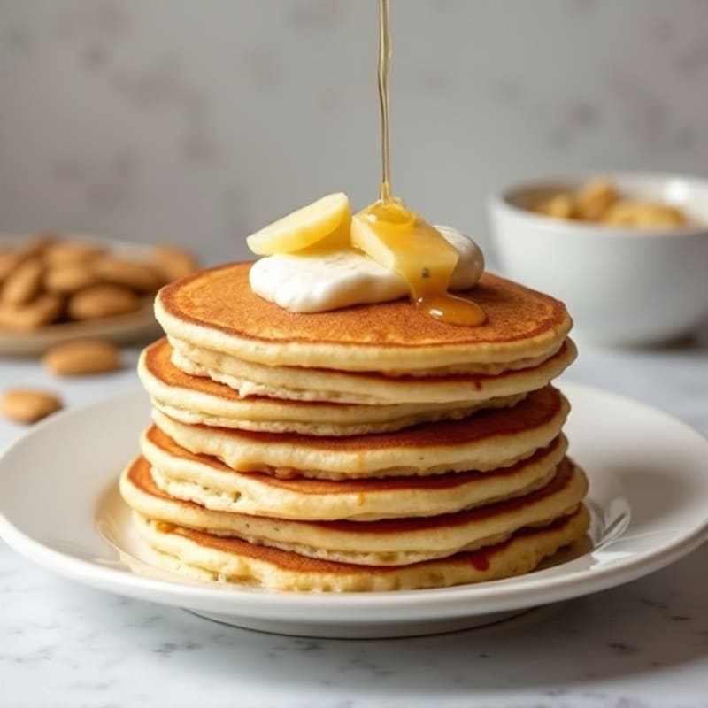 Fluffy Vanilla Protein Pancakes