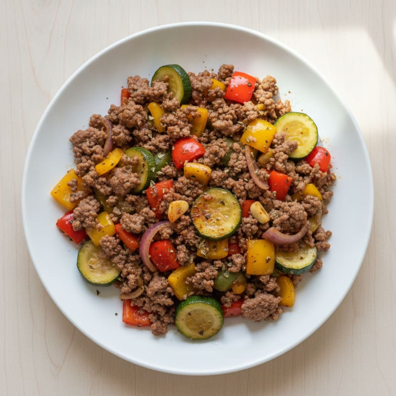 Ground Beef and Vegetable Skillet