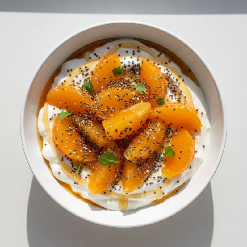 Orange Honey Chia Yogurt Power Bowl