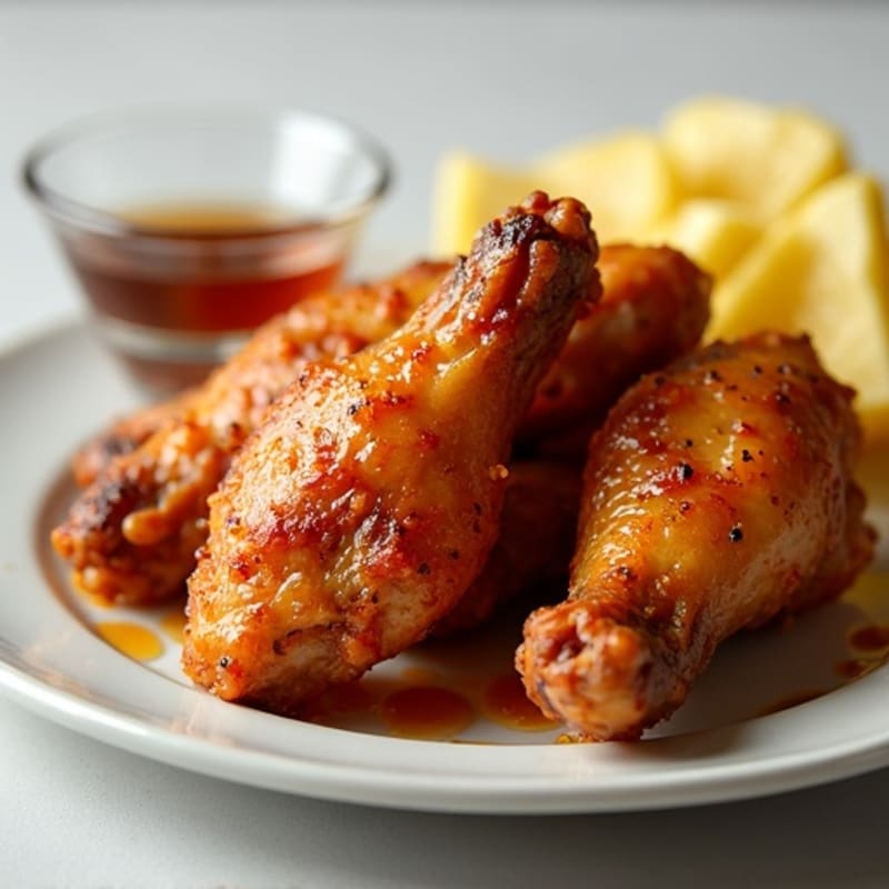 Crispy Baked Honey-Garlic Chicken Wings