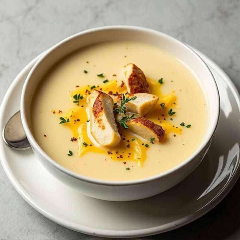 Healthy Creamy Baked Potato Soup