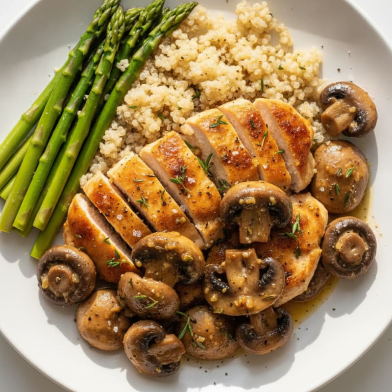 Herb-Roasted Garlic Butter Mushrooms