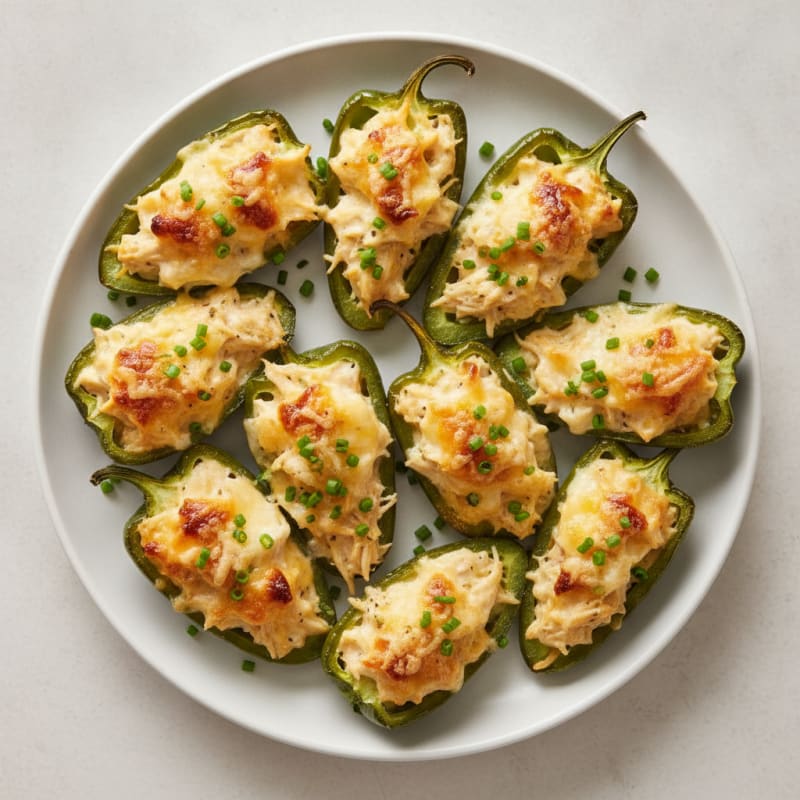 Chicken and Jalapeño Poppers with Cream Cheese