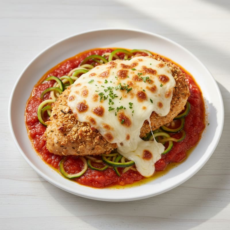 Crispy Herb-Crusted Chicken Parmesan with Zesty Marinara