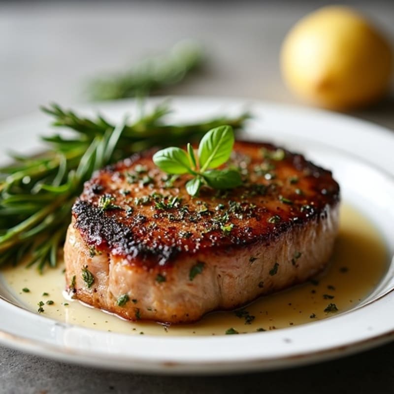 Herb-Crusted Pan-Seared Sirloin Steak