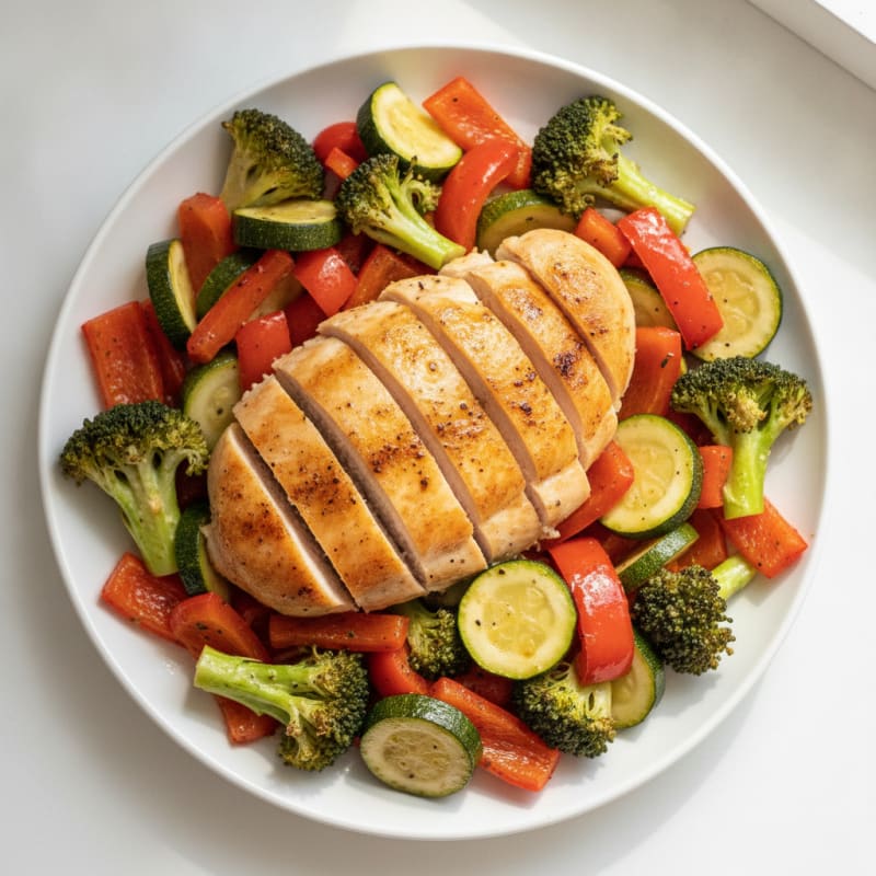 Lemon Herb Roasted Chicken and Veggies