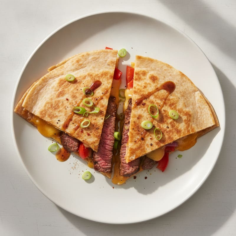 Seared Steak & Pepper Quesadillas