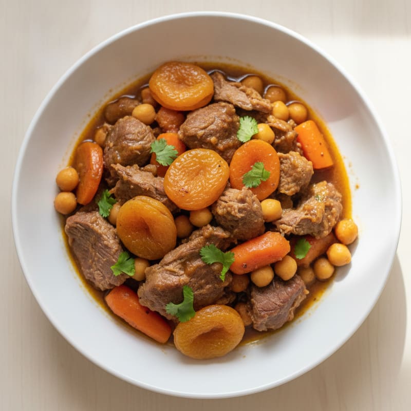 Moroccan Lamb Tagine with Dried Fruits