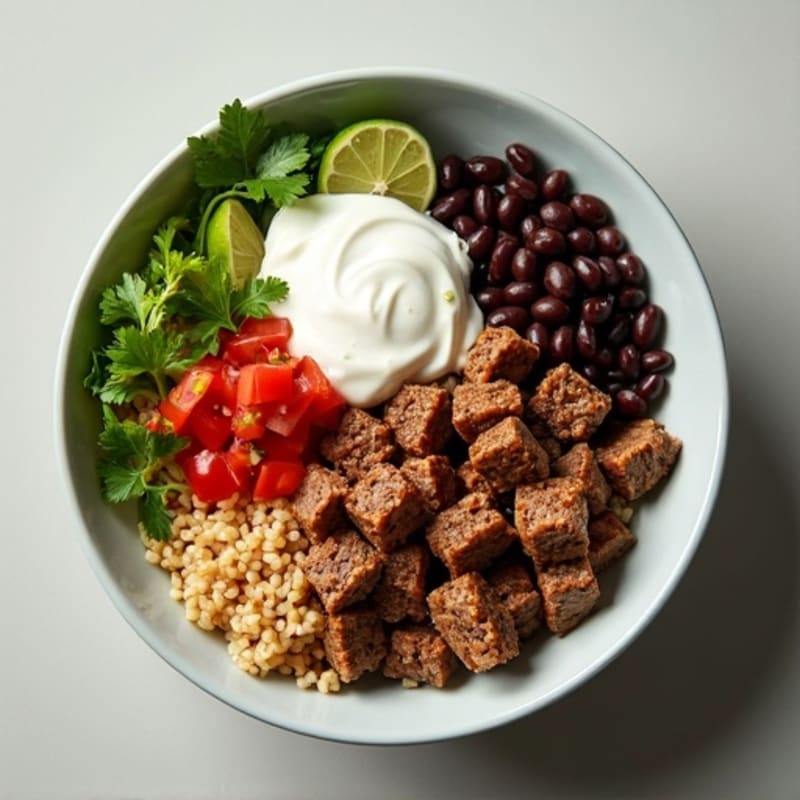 Seasoned Ground Beef Bowl with Special Sauce
