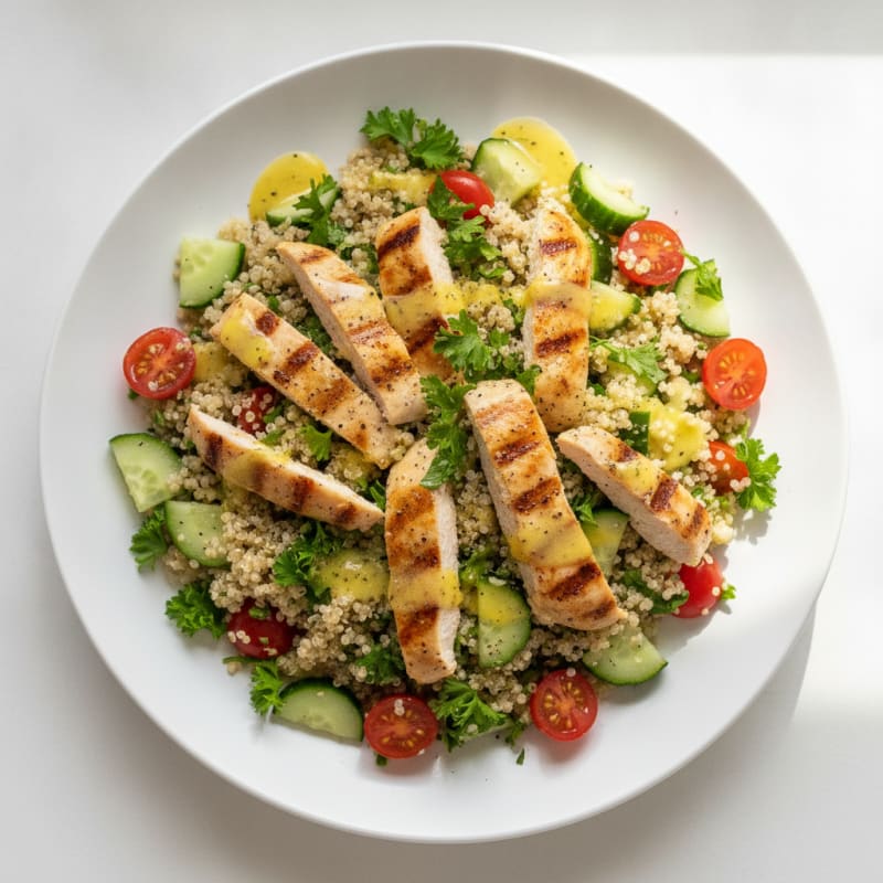 Lemon Herb Chicken and Quinoa Salad