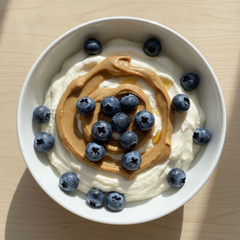 Silky Greek Yogurt Protein Pudding with Almond Butter