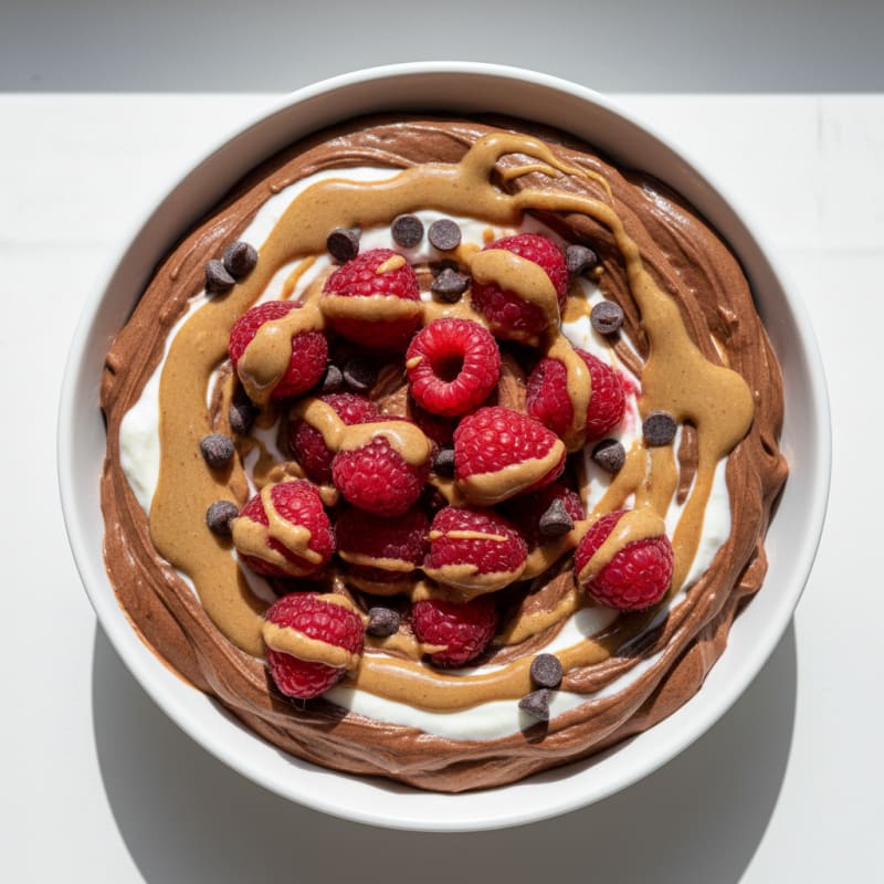 Chocolate Protein Mousse with Greek Yogurt