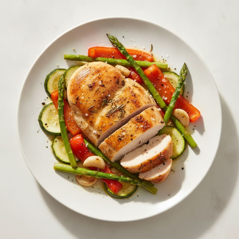 Herb-Roasted Chicken with Roasted Vegetables