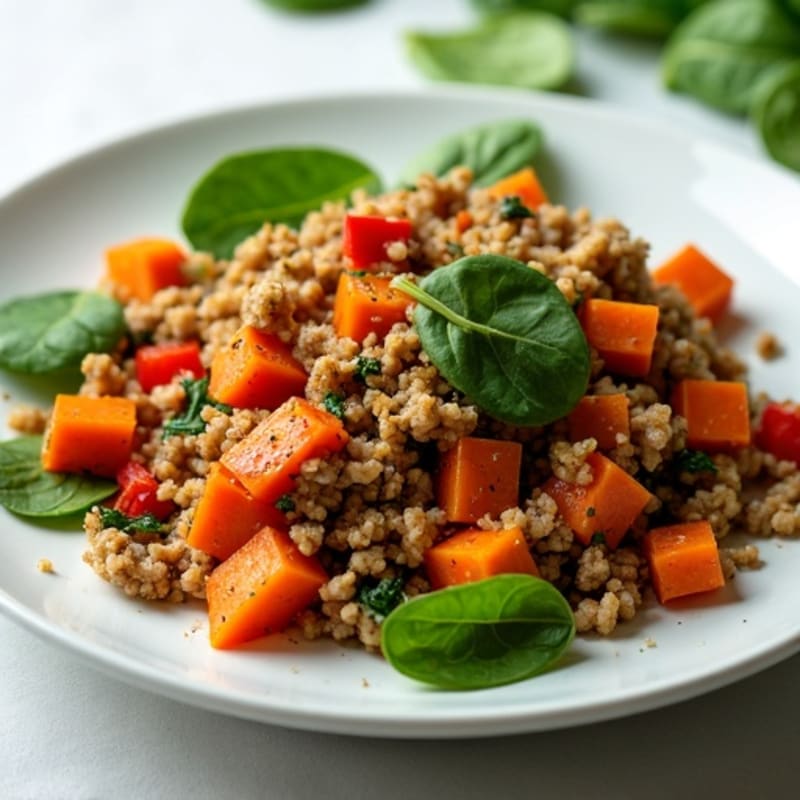 Savory Ground Turkey and Sweet Potato Hash