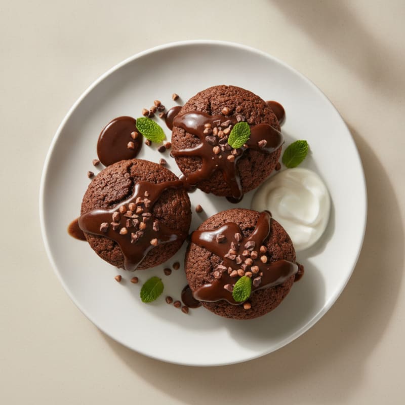 Buckwheat Chocolate Protein Cupcakes