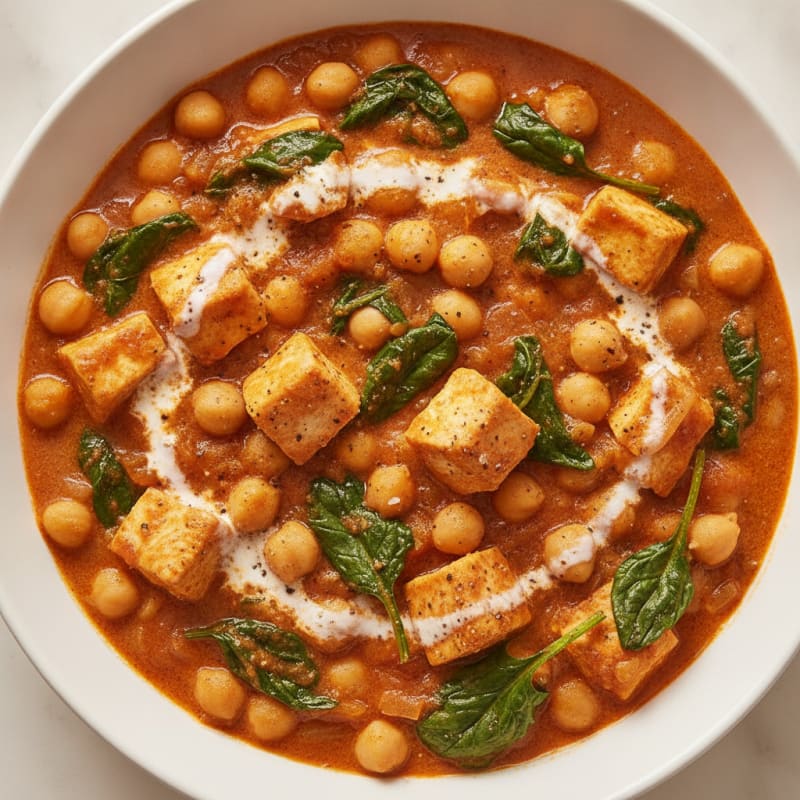 Hearty Chickpea and Spinach Curry