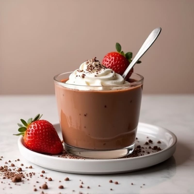 Silky Chocolate Protein Pudding with Greek Yogurt