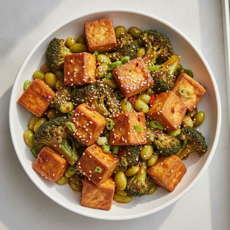 Sesame Tofu Stir-Fry