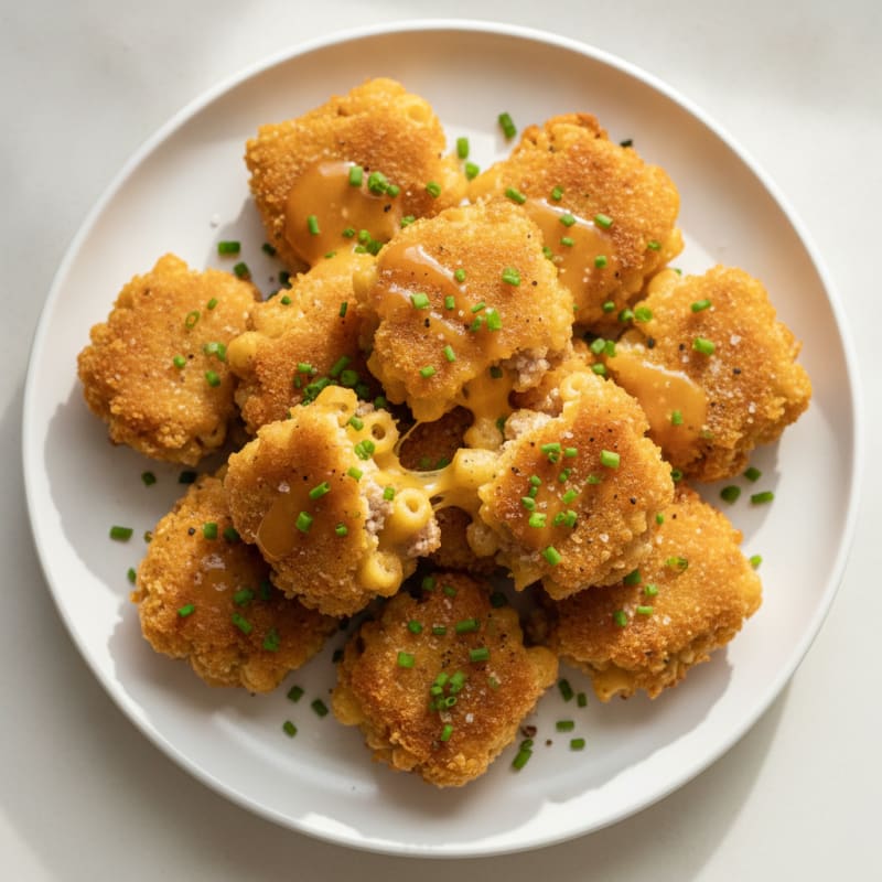 Golden Macaroni and Cheese Bites