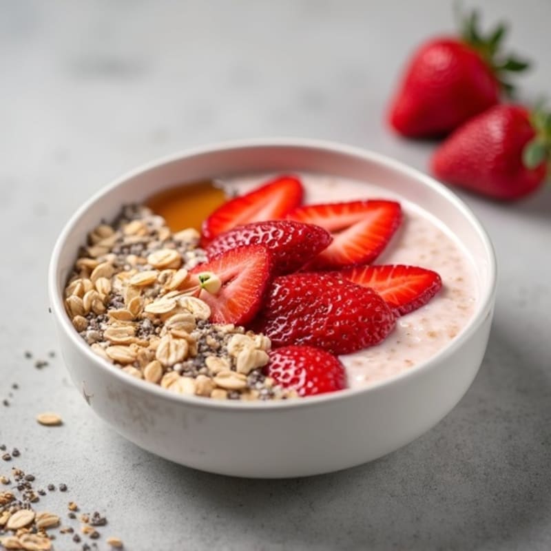 Creamy Strawberry Overnight Oats