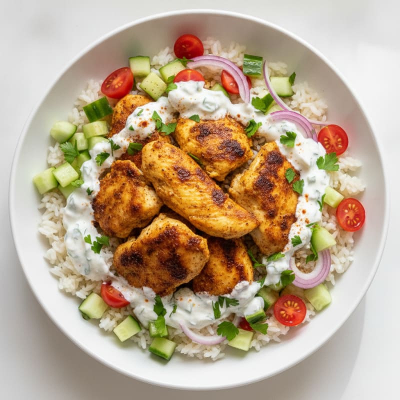 Chicken Shawarma Rice Bowl