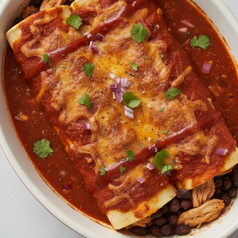 Chicken and Black Bean Enchiladas