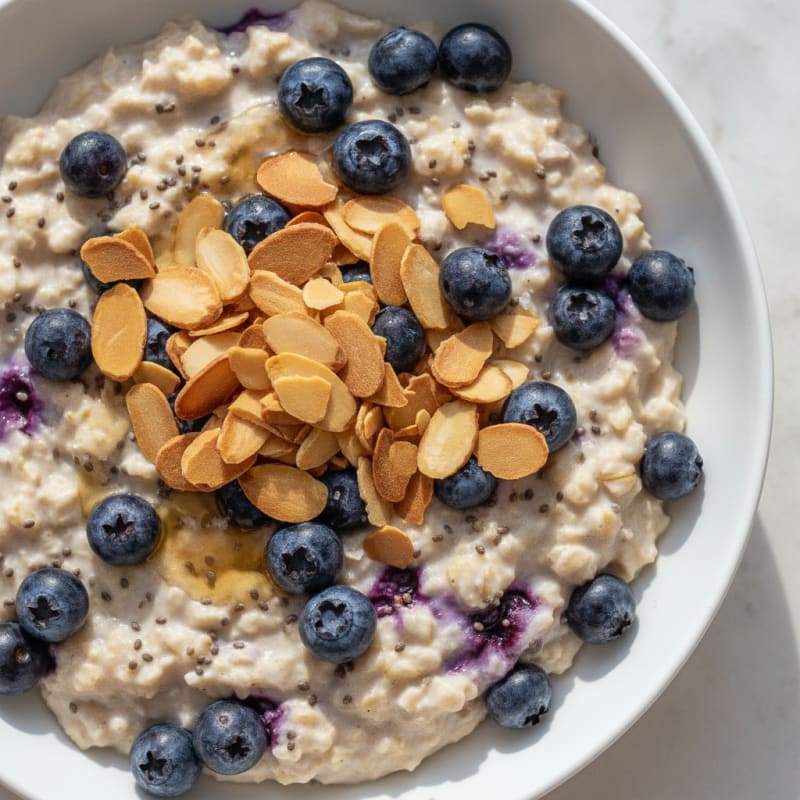Blueberry Almond Overnight Oats
