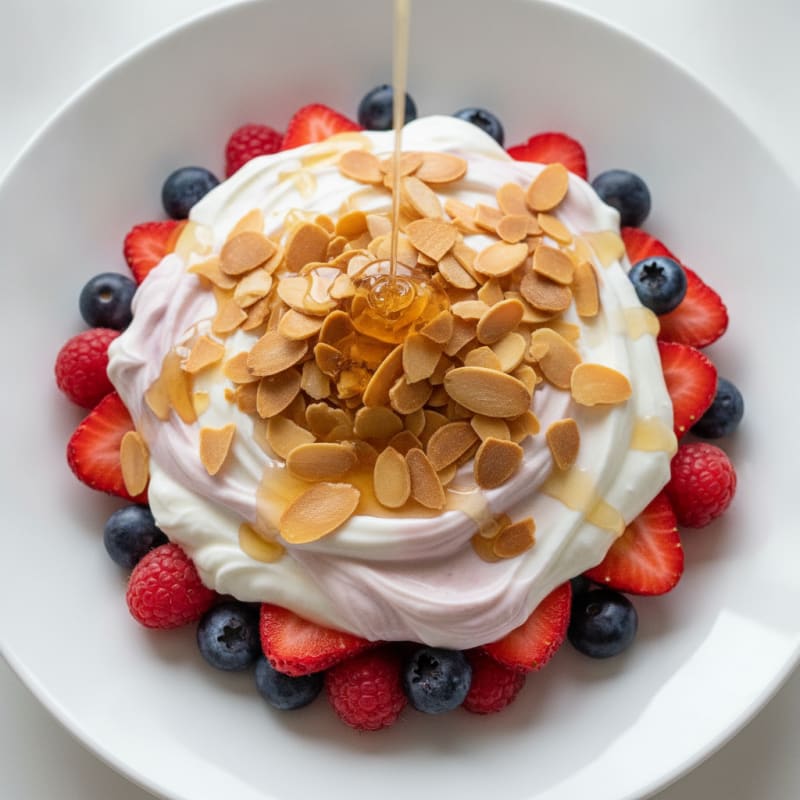 Greek Yogurt Protein Parfait with Mixed Berries