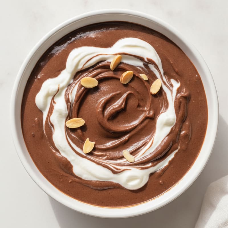 Silky Chocolate Protein Pudding with Greek Yogurt