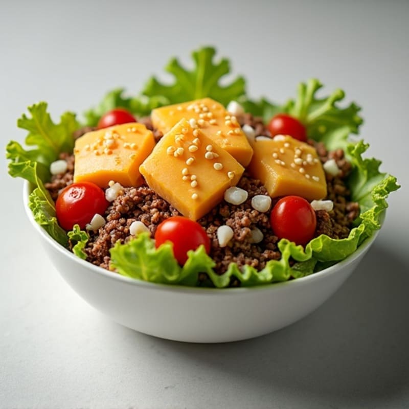 Lean Ground Beef Big Mac Bowl