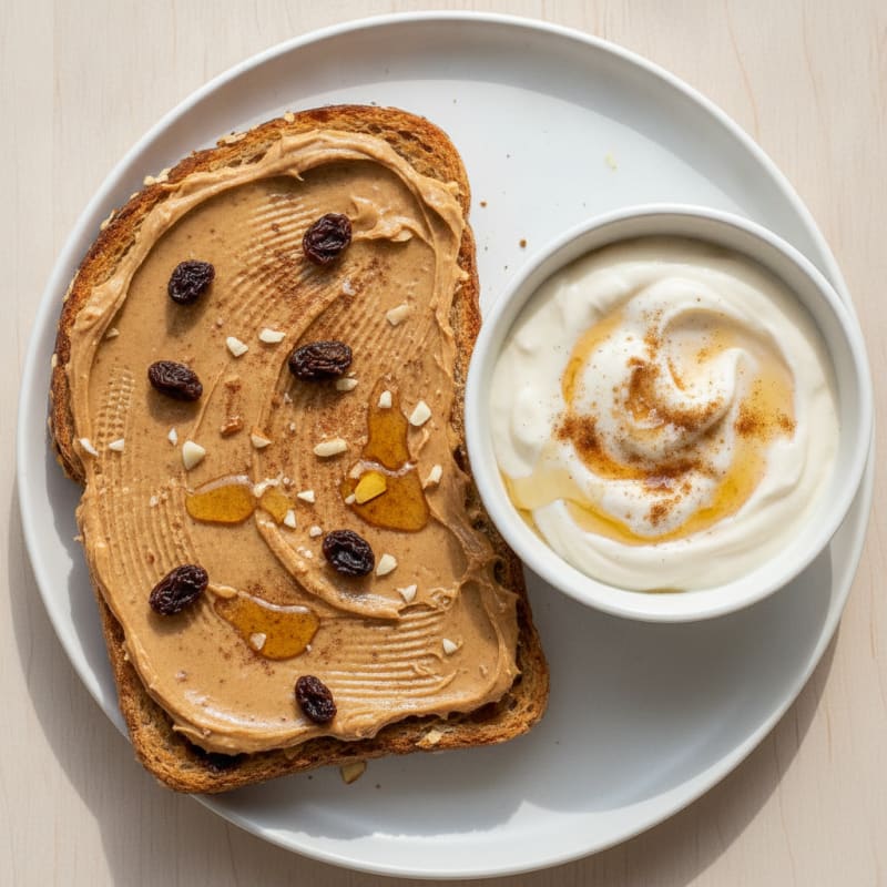 Protein-Packed Cinnamon Raisin Almond Toast