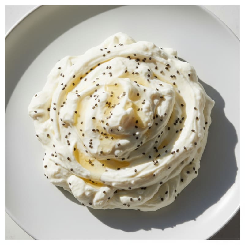 Silky Vanilla Protein Yogurt with Chia Seeds