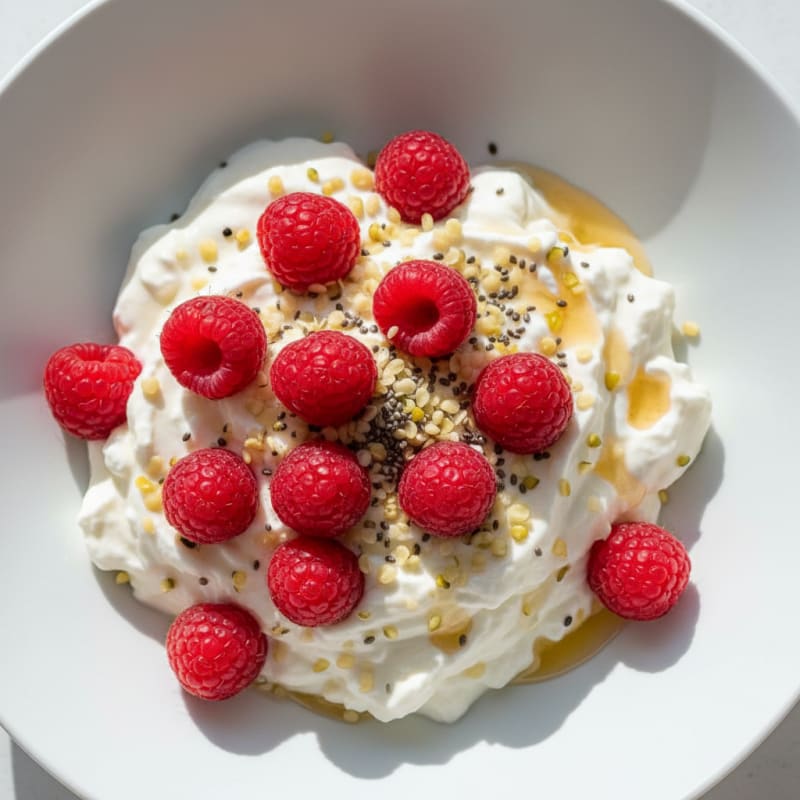 Silky Greek Yogurt Protein Pudding with Berries