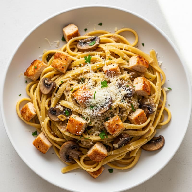 Truffle Mushroom Tagliatelle with Parmesan