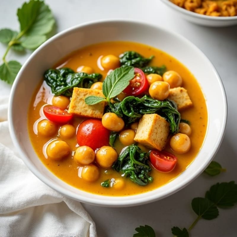 Hearty Coconut Curry Chickpea Stew