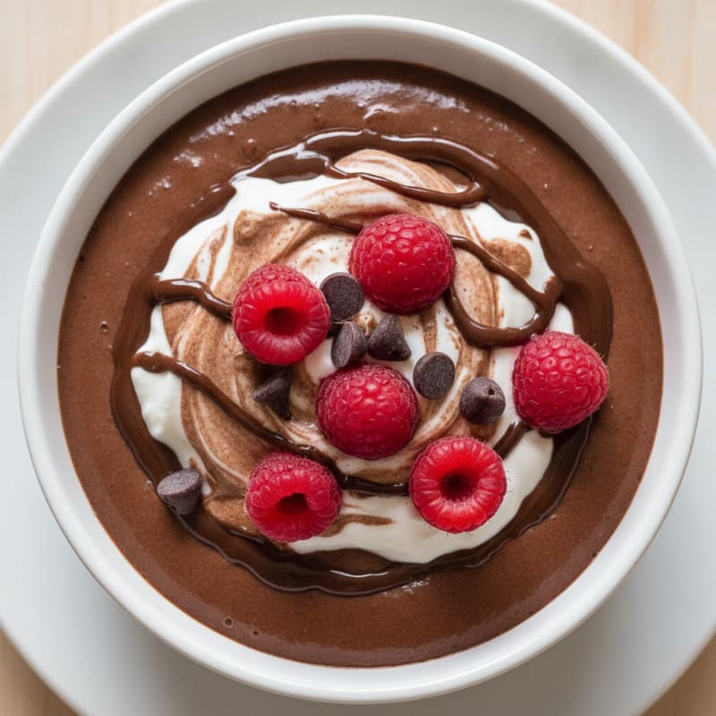 Silky Chocolate Protein Pudding with Greek Yogurt