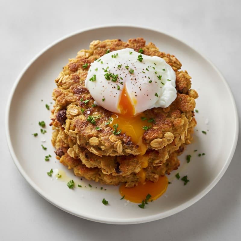 Savory Oat and Chickpea Fritters