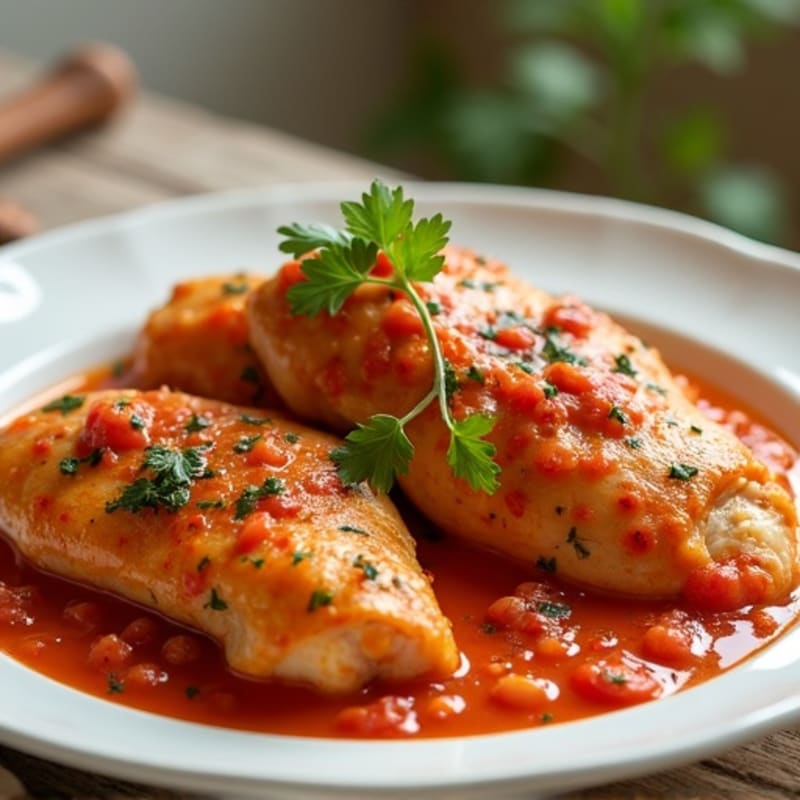 Tender Spiced Chicken with Creamy Tomato Sauce